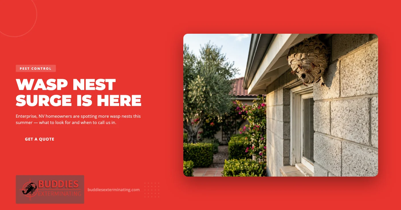 Summer Wasp Nest Removal in Enterprise, NV | Buddies